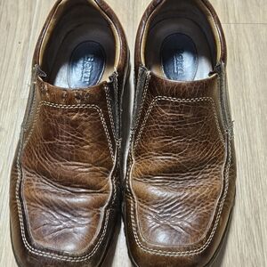 Born Chestnut Leather Loafers